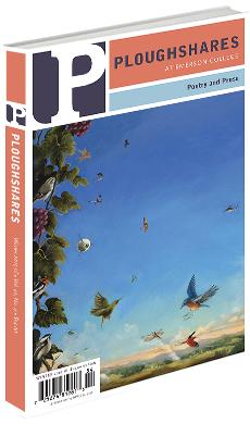 A journal cover of tropical birds flying in a bright blue sky and landing on a branch