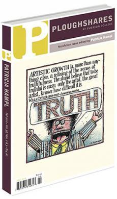 A journal cover of a cartoon man shouting, "TRUTH" in a speech bubble