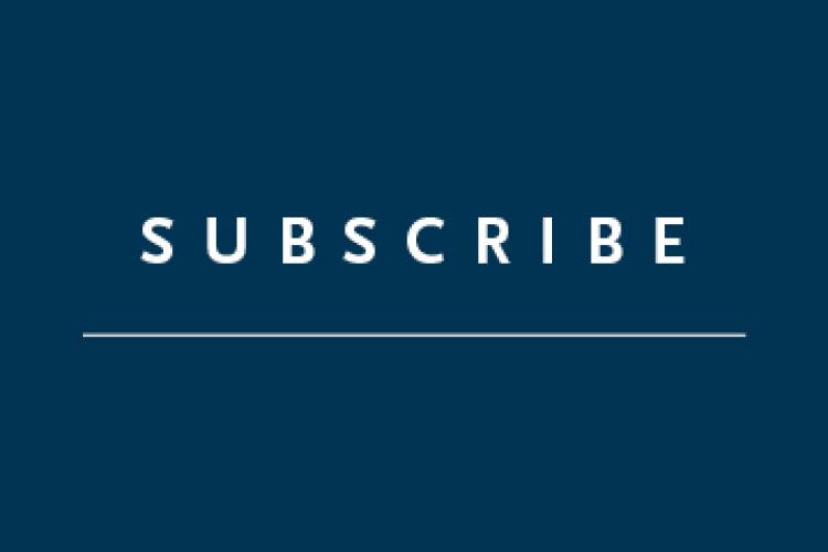 Blue square with the text "Subscribe"